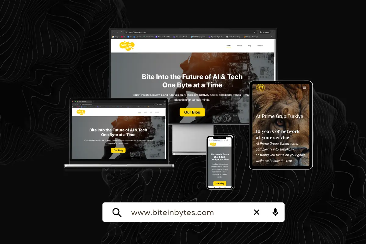 AI & Tech Insights Blog for BiteInBytes – Modern, Content-Driven Web Design